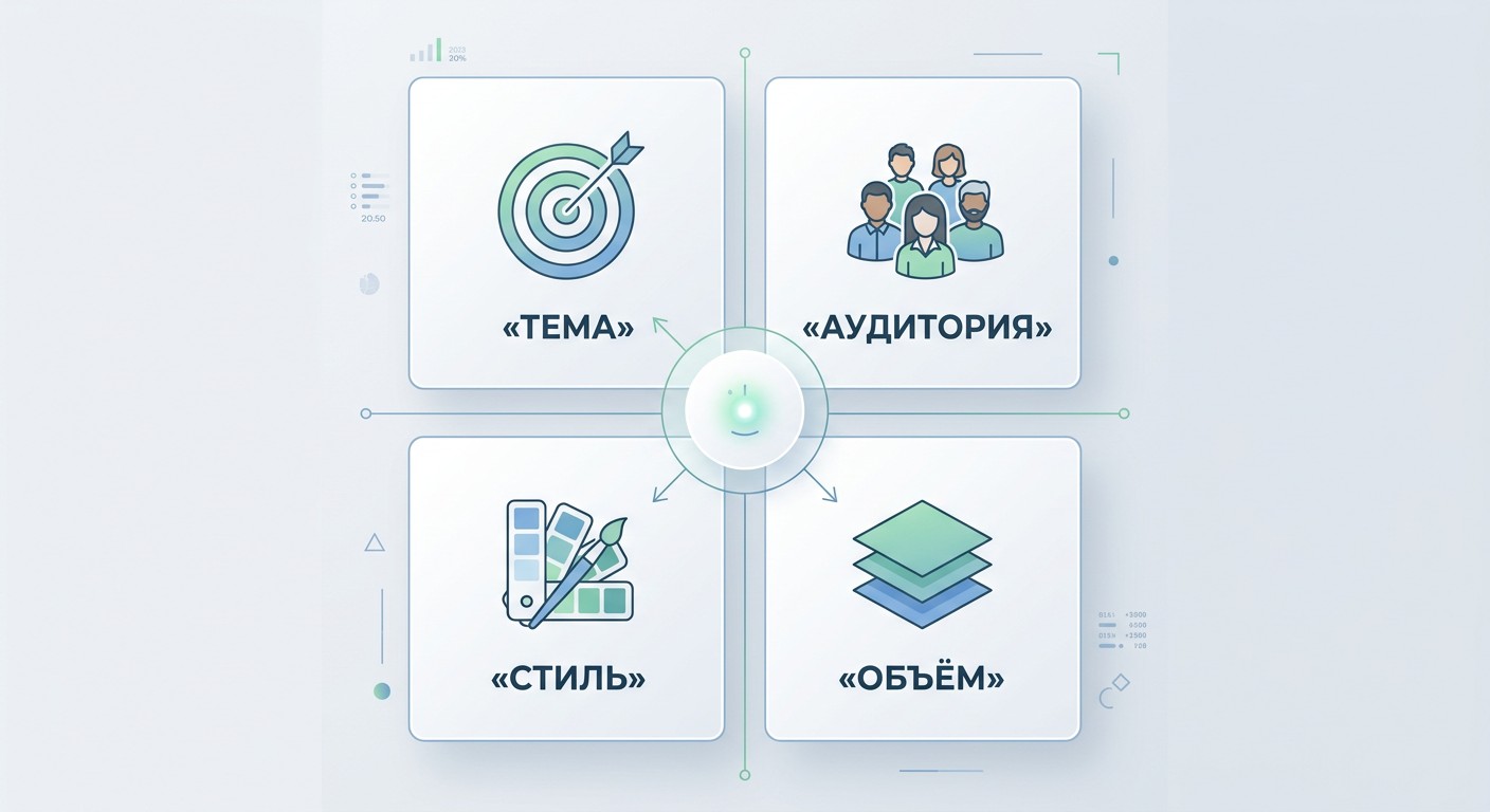 Четыре компонента идеального промпта для нейросети создания презентаций