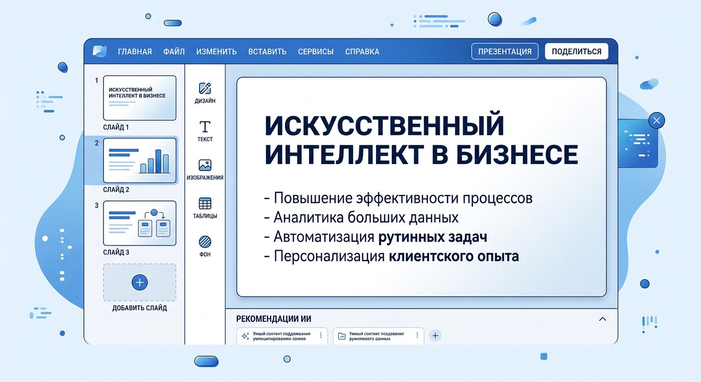 Presentacium — российская нейросеть для создания презентаций на русском языке