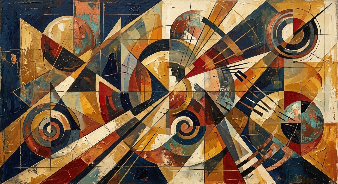 Пример генерации нейросетью Kandinsky 5.0 — абстрактная цифровая картина