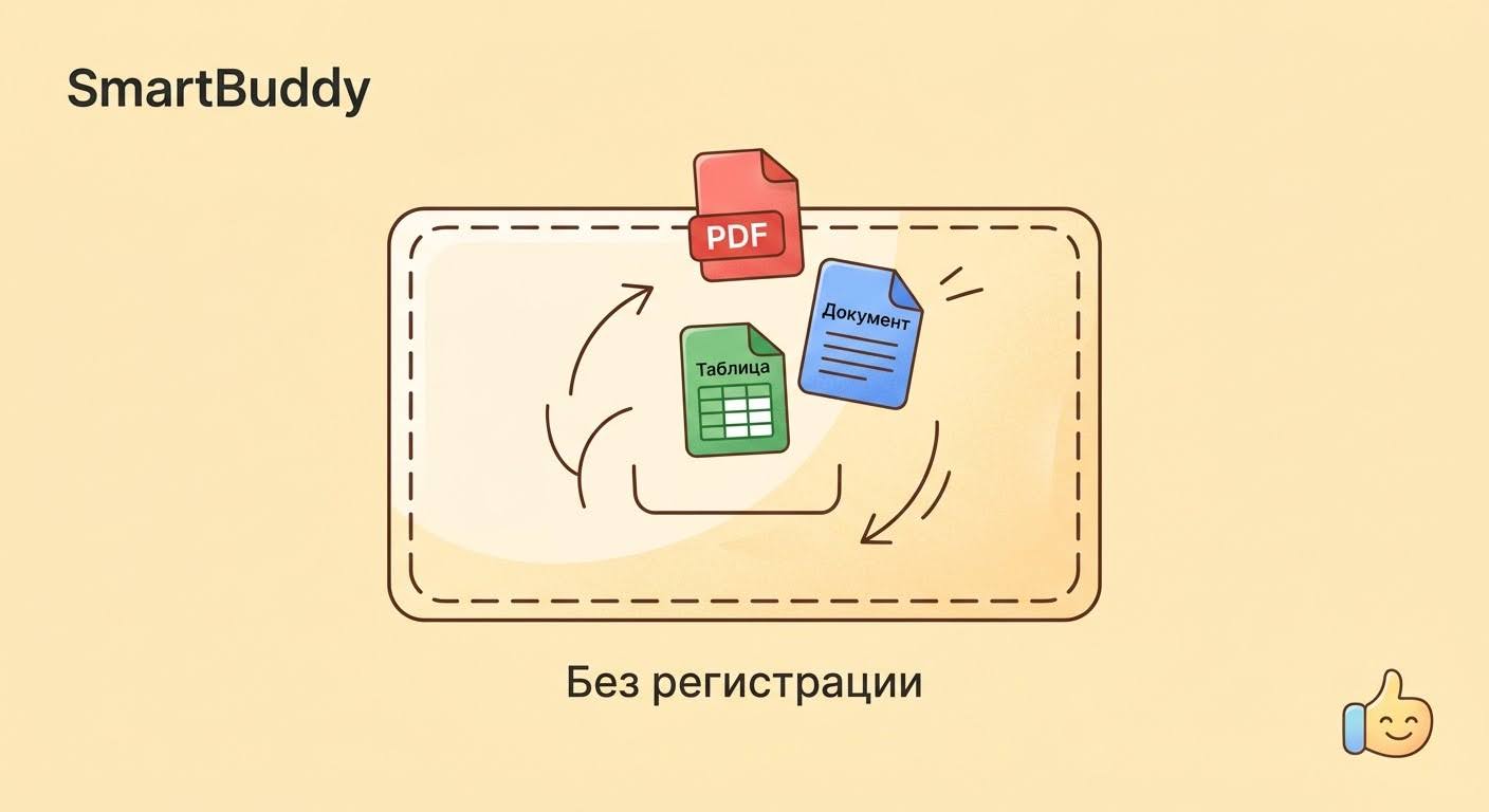 SmartBuddy для аналитики — обработка PDF и Excel без регистрации