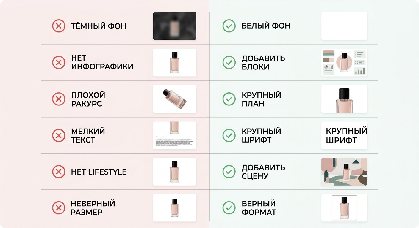 6 ошибок в карточке товара для маркетплейса и способы их исправить