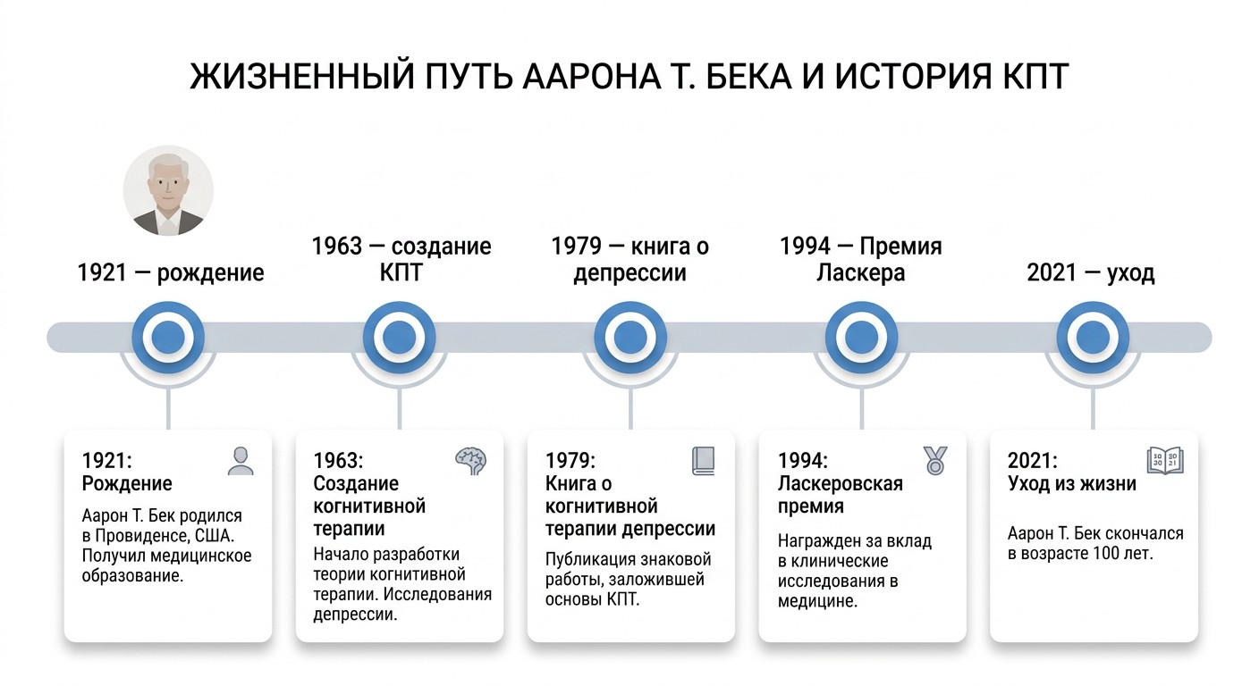 Биография Аарона Бека — ключевые даты создателя когнитивно-поведенческой терапии