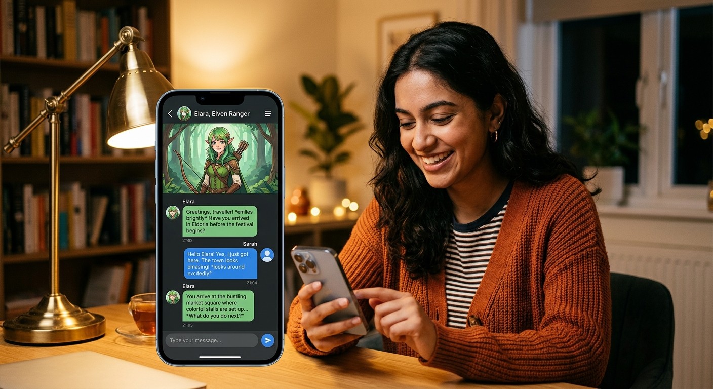 Character.AI диалог с персонажем на английском языке для практики речи
