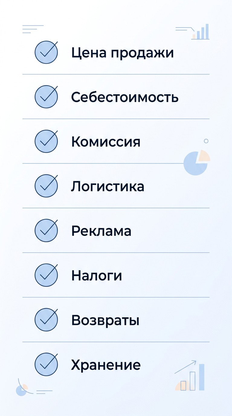 Чек-лист из 8 данных для расчёта юнит-экономики маркетплейса