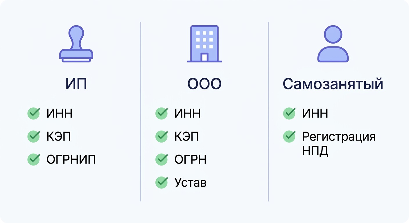 Чеклист документов для продавца Wildberries — ИП ООО самозанятый