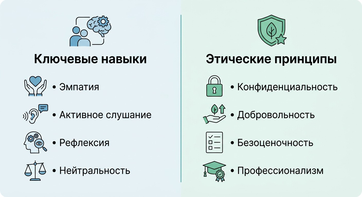 Ключевые навыки и этические принципы психолога-консультанта