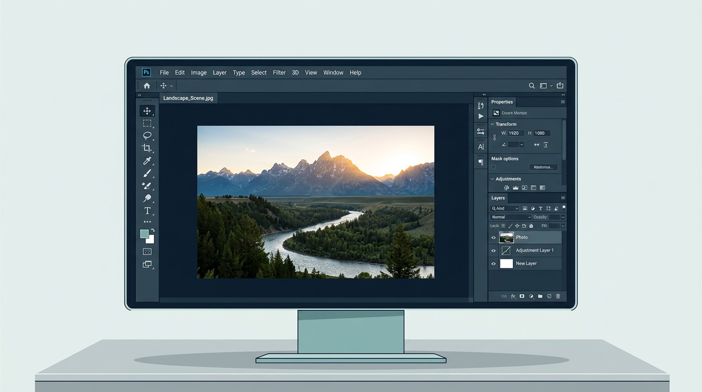Интерфейс Adobe Photoshop для начинающих — рабочее пространство программы