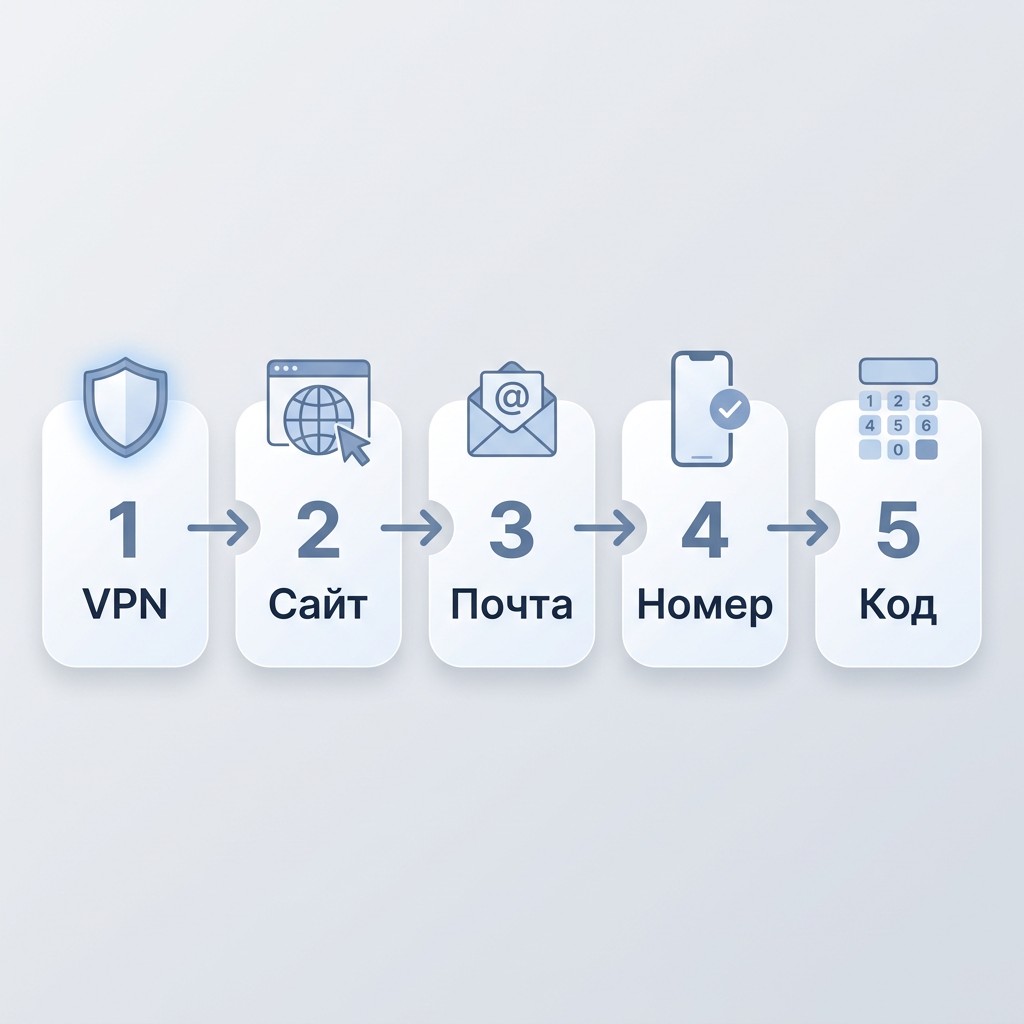 Регистрация в ChatGPT через VPN — пять шагов пошагово