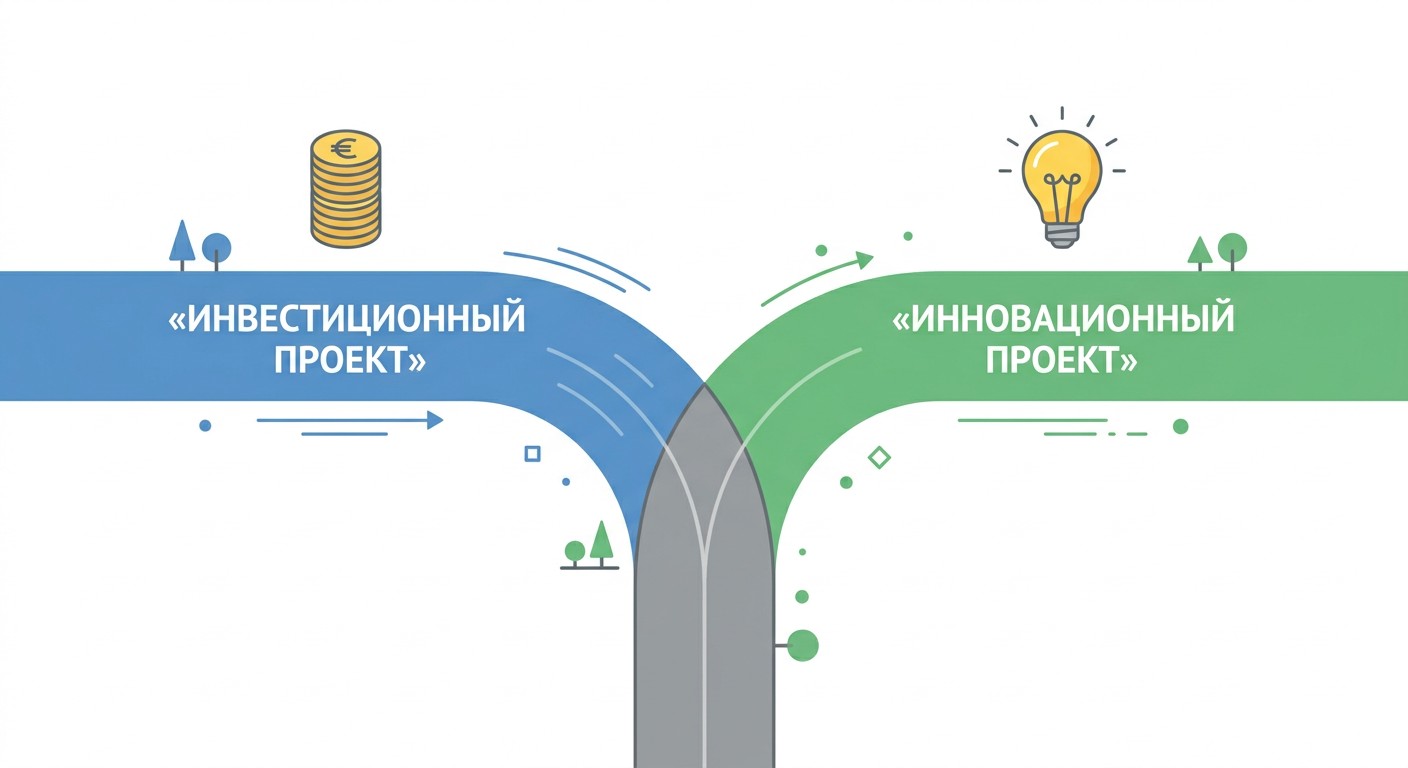 Развилка инвестиционный и инновационный проект — различия рисков