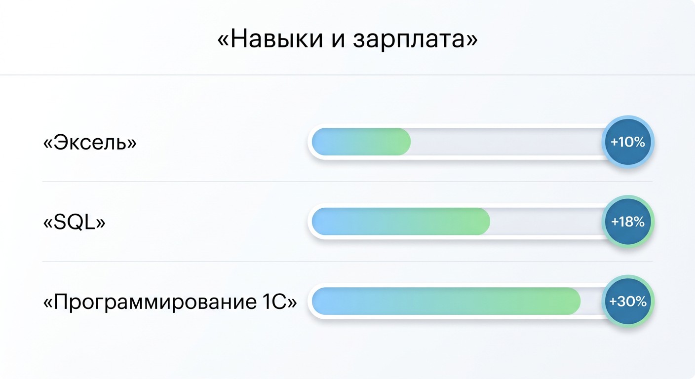Навыки оператора 1С и их влияние на уровень зарплаты