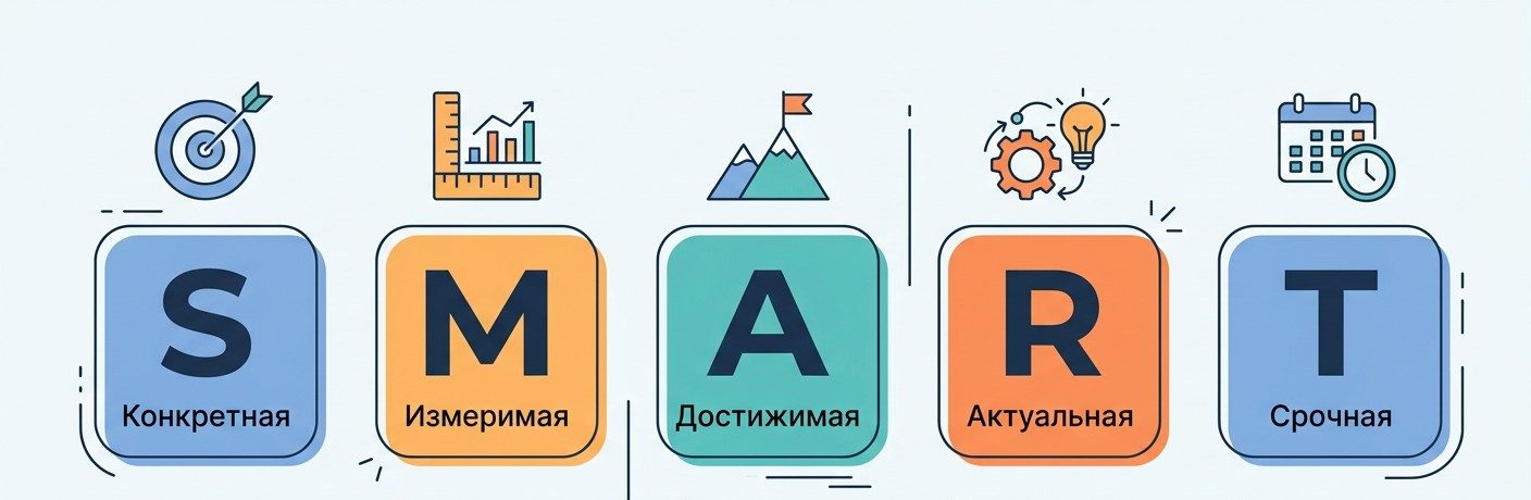SMART-схема постановки целей при планировании проекта