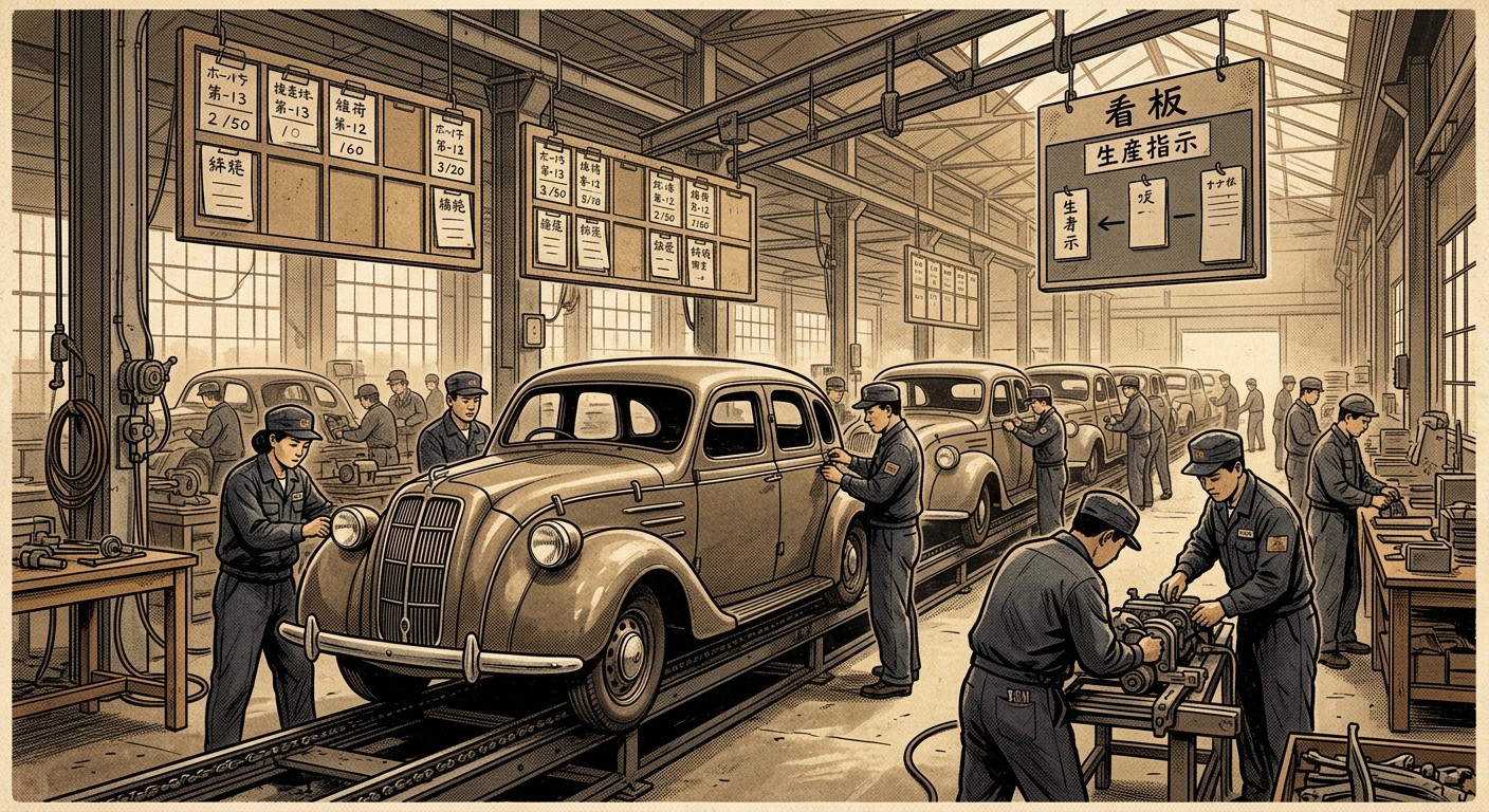 Производство Toyota в 1940-х годах — истоки канбан-системы