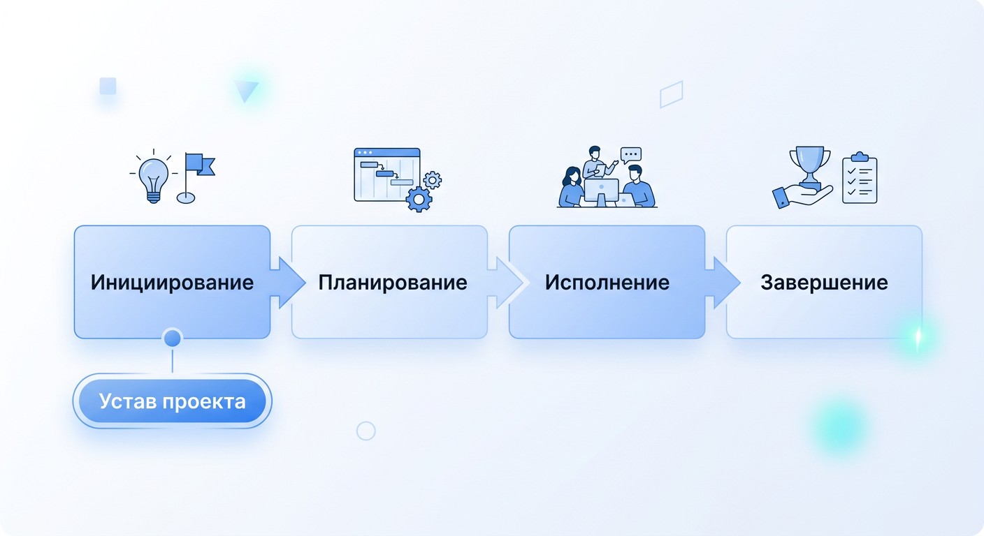 Жизненный цикл проекта и роль устава на стадии инициирования