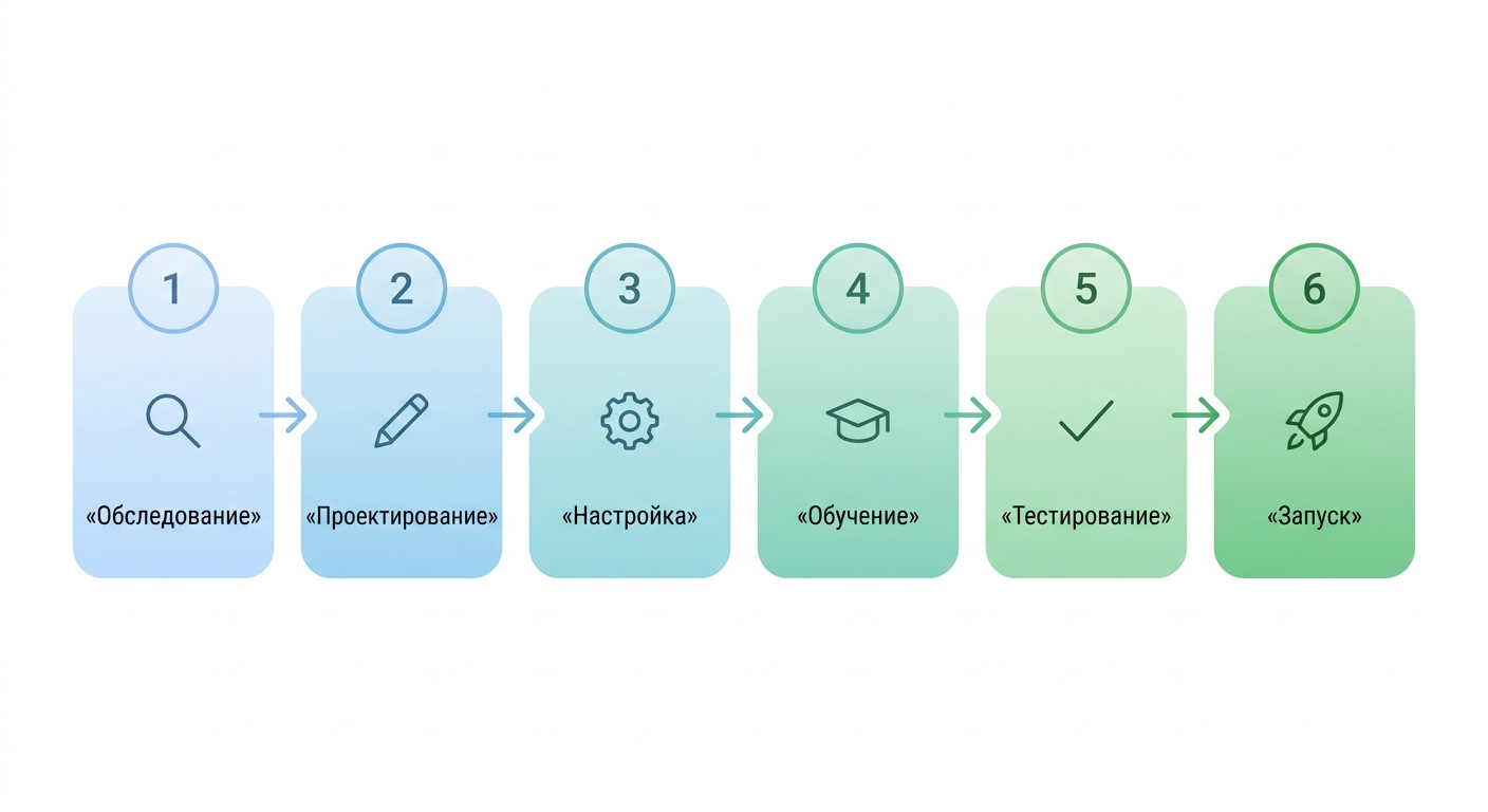 6 шагов внедрения 1С: от обследования и проектирования до запуска системы