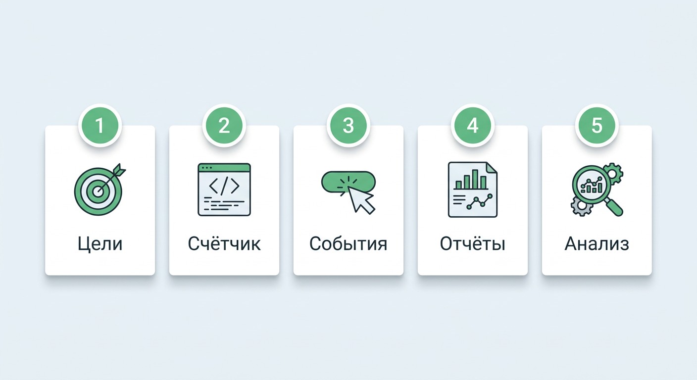 Чек-лист внедрения веб-аналитики в пять шагов