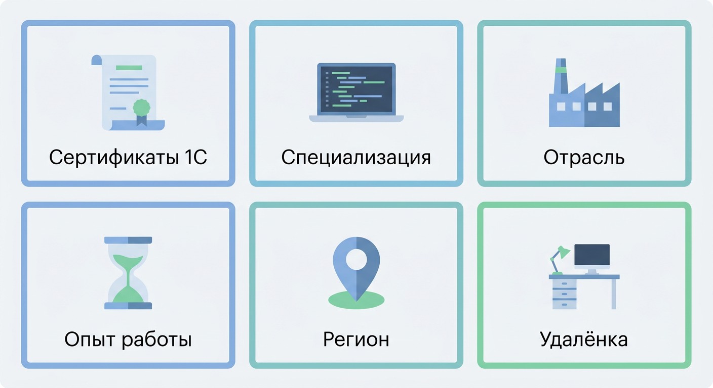 Шесть факторов повышения зарплаты программиста 1С — инфографика