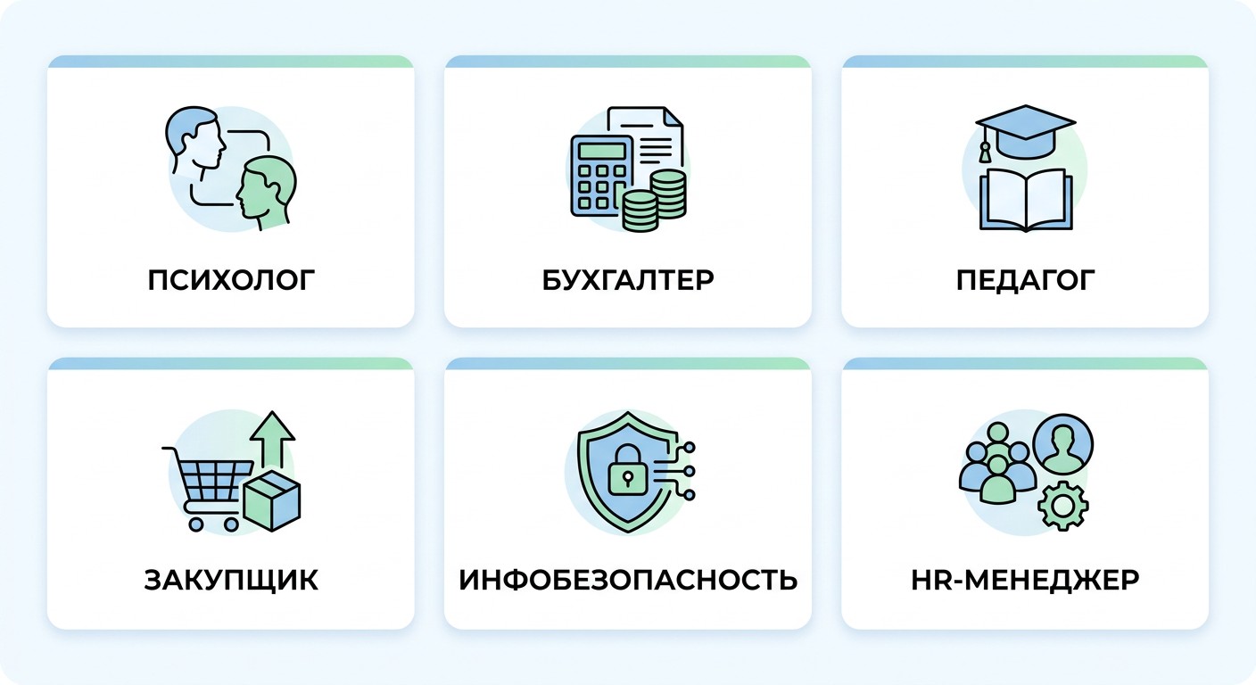 Шесть популярных направлений профессиональной переподготовки: психолог, бухгалтер, педагог