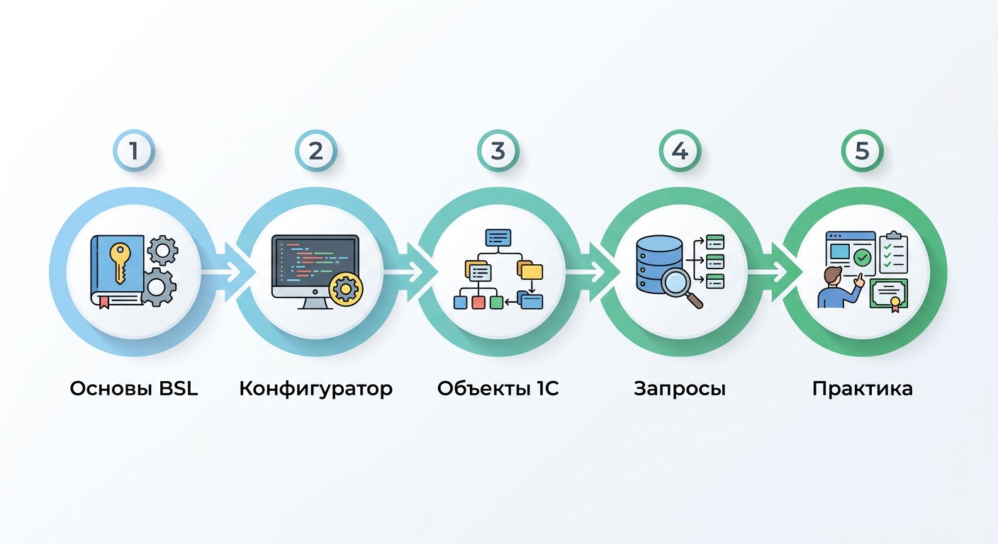 Путь изучения языка 1С с нуля за пять шагов