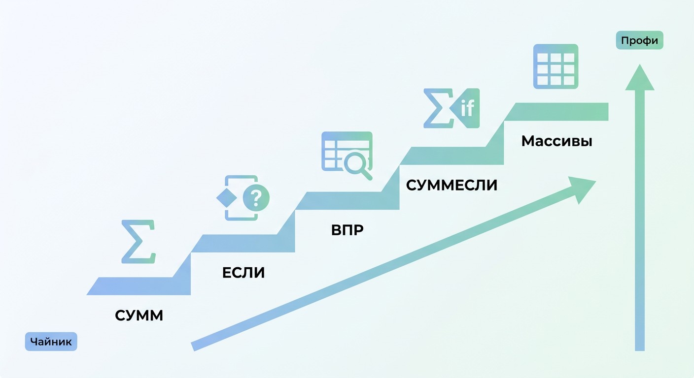 Путь освоения формул Excel от новичка до профессионала