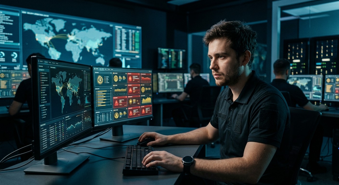 Специалист по кибербезопасности мониторит угрозы — профессия 2026