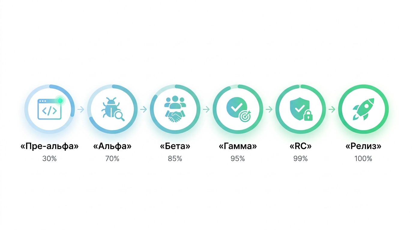 Жизненный цикл тестирования: шесть этапов от пре-альфа до финального релиза