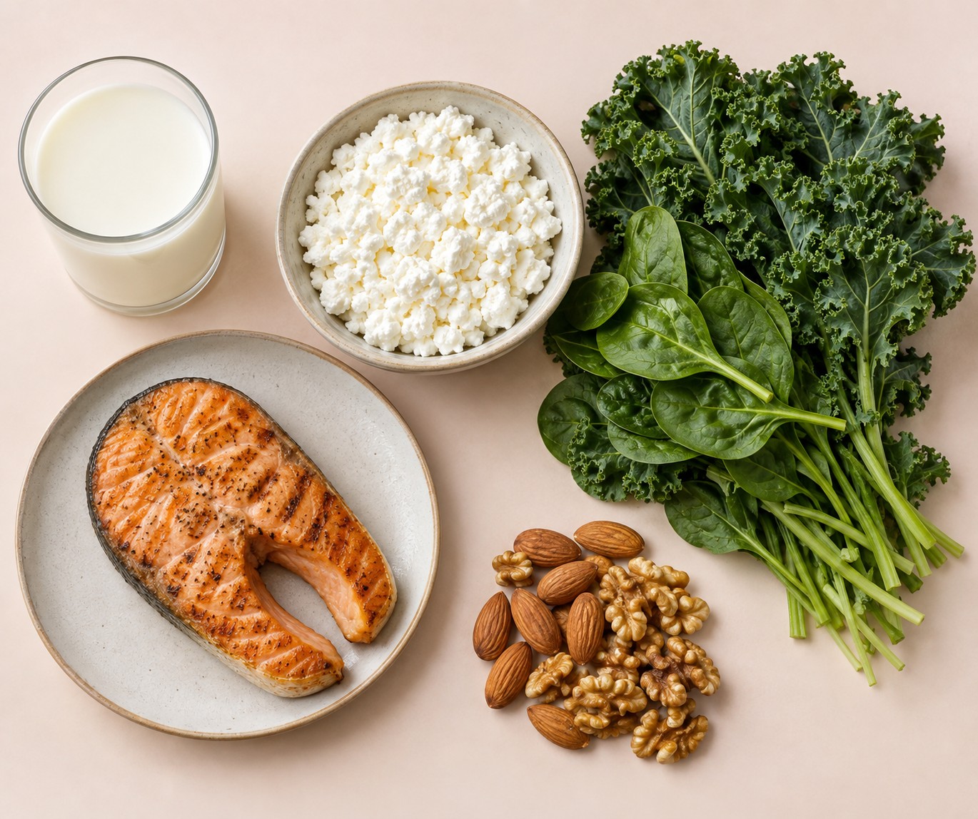 Продукты питания для женщин 40+: молочное, зелень, жирная рыба